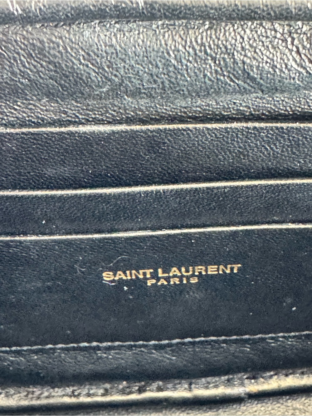 Yves Saint Laurent YSL Chevron Quilted Patent Lou Camera Bag - Picture 13 of 17